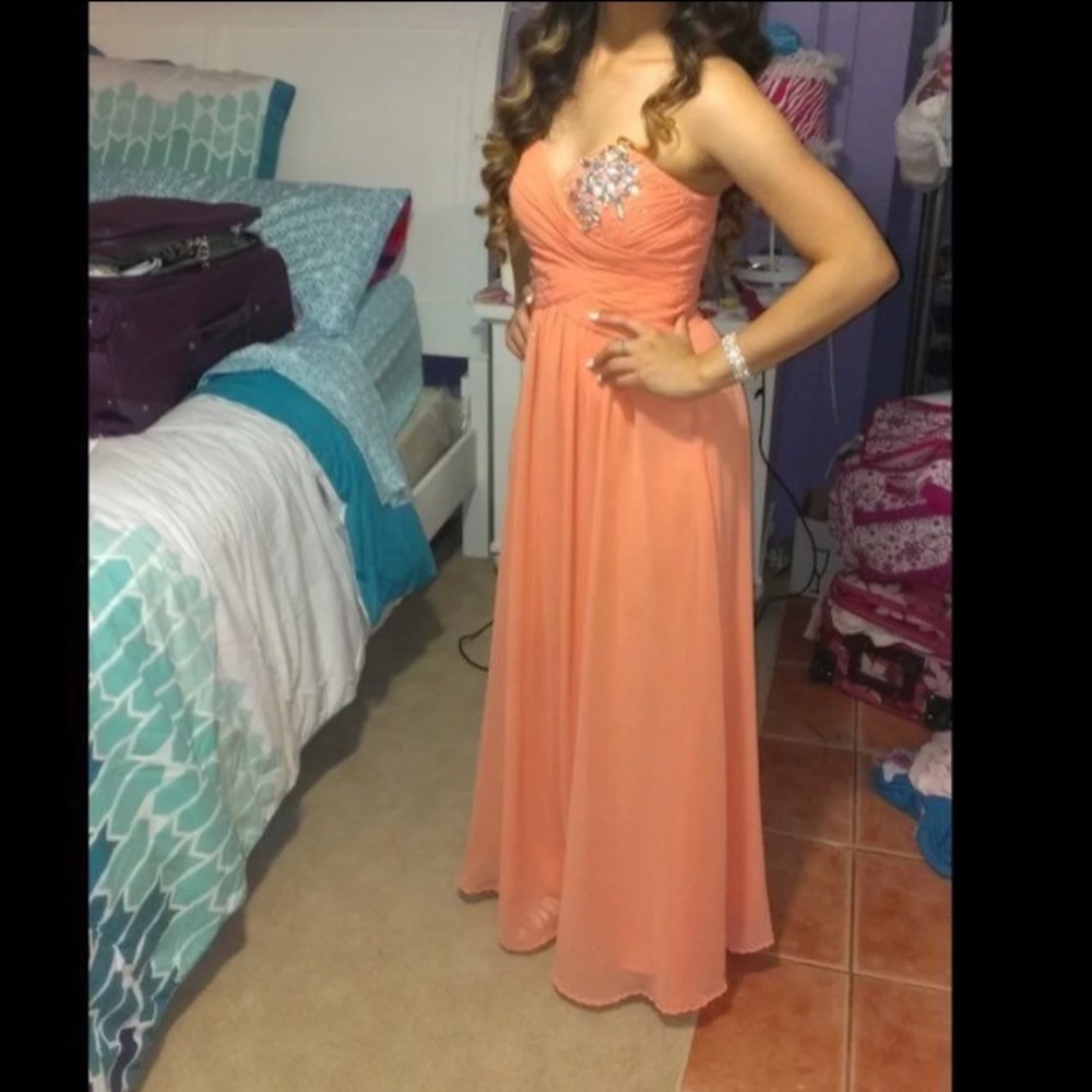 Prom Orangey Dress